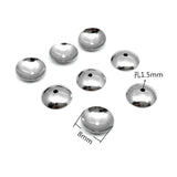 100pcs Stainless Steel Bead Cap for Jewelry Making 3-10MM