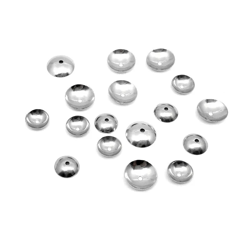 100pcs Stainless Steel Bead Cap for Jewelry Making 3-10MM