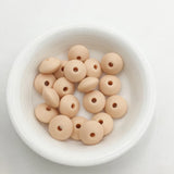 100pcs Silicone Lentil Beads 12mm Baby Toy Teether Necklace Bead Jewelry
