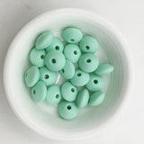 100pcs Silicone Lentil Beads 12mm Baby Toy Teether Necklace Bead Jewelry