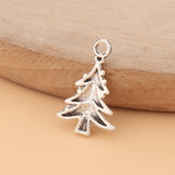 100pcs Tibetan Silver Christmas Tree Charms Pendants for Jewelry Making