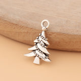 100pcs Tibetan Silver Christmas Tree Charms Pendants for Jewelry Making