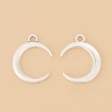 100pcs/Lot Tibetan Silver Moon Charms for Jewelry Making