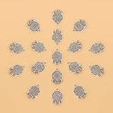 100pcs Tibetan Silver Dream Catcher Charms Pendants 2 Sided DIY Jewelry Making