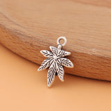 100pcs Maple Leaf Charms Pendants Beads for DIY Jewelry Making