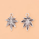 100pcs Maple Leaf Charms Pendants Beads for DIY Jewelry Making