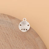 100pcs Tibetan Silver Starfish Sand Dollar Charms for Bracelet DIY