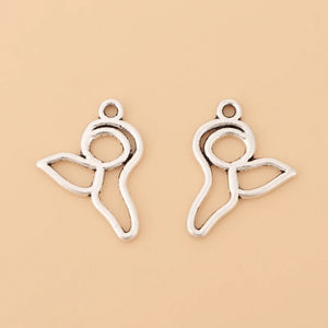 100pcs Tibetan Silver Mermaid Tail Charms Pendants Beads for Jewelry Making