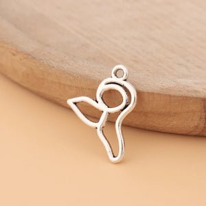 100pcs Tibetan Silver Mermaid Tail Charms Pendants Beads for Jewelry Making