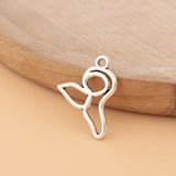 100pcs Tibetan Silver Mermaid Tail Charms Pendants Beads for Jewelry Making