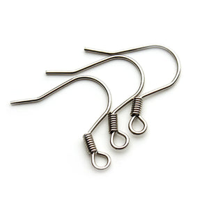 100pcs Stainless Steel Earring Hooks for DIY Earring Making