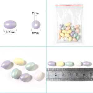 100pcs/Lots Macaron Acrylic Beads for DIY Jewelry Making