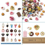 100 Resin Food Charms Pendants DIY Necklace Earring