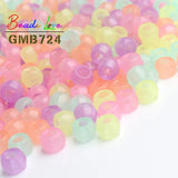 100pcs Luminous Acrylic Beads 6*9mm Big Hole Glow In The Dark Spacer Beads