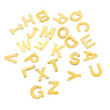 100pcs Stainless Steel A-Z 26 Letter Pendant Antique Steel for Bracelet Necklace