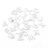 100pcs Stainless Steel A-Z 26 Letter Pendant Antique Steel for Bracelet Necklace