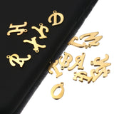 100pcs Stainless Steel A-Z Letter Pendant Charm DIY Jewelry Making