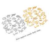 100pcs Stainless Steel A-Z Letter Pendant Charm DIY Jewelry Making