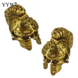 100pcs Metal Beads Helmet Beads Antique Steel Bronze