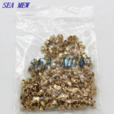 100pcs Copper Pendant Clasps Eye Pins Hooks Beads Cap For Jewelry