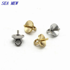 100pcs Copper Pendant Clasps Eye Pins Hooks Beads Cap For Jewelry
