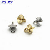 100pcs Copper Pendant Clasps Eye Pins Hooks Beads Cap For Jewelry