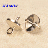 100pcs Copper Pendant Clasps Eye Pins Hooks Beads Cap For Jewelry