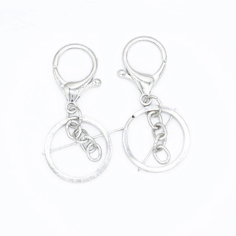 100pcs Metal Lobster Clasp Key Chain DIY Accessories