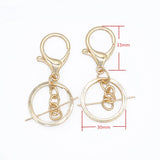 100pcs Metal Lobster Clasp Key Chain DIY Accessories