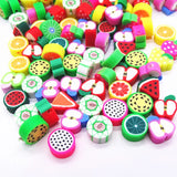 100pcs Animal Fruit Clay Spacer Beads DIY Bracelet Necklace Children Jewelry
