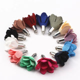 100pcs 25mm Flower Suede Tassel Charms for Jewelry Making DIY