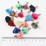 100pcs Mix 25mm Suede Tassel Charms for Jewelry Making