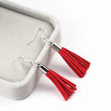 100pcs Mix 35mm Suede Tassel Keychain Cellphone Charms DIY Accessories
