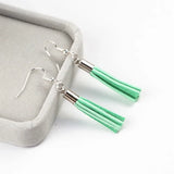 100pcs Mix 35mm Suede Tassel Keychain Cellphone Charms DIY Accessories