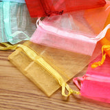 100pcs Organza Bag Wedding Party Gift Pouches 7x9 9x12 10x15cm