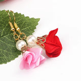 100pcs Mix Colors Flower Beads Cap Pendant Tassels/Brush Earrings Jewelry