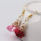 100pcs Mix Colors Flower Beads Cap Tassels For Earring Findings