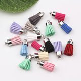 100pcs Mix Colors Suede Small Tassel For Keychain DIY Jewelry Making