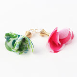 100pcs Mix Cloth Flower Tassel Charms for Necklace Bracelet Making