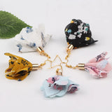 100pcs Mix Flower Tassel 42mm Jewelry Findings DIY Key Chain