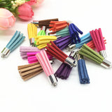 100pcs Mix Suede Tassel for Keychain Cellphone Straps Jewelry Charms