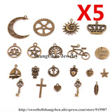 100pcs Mixed Charms Pendants for Jewelry Making DIY H3002-1