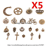 100pcs Mixed Charms Pendants for Jewelry Making DIY H3002-1