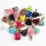 100pcs Mixed 28mm Small Suede Tassels Caps DIY Charms