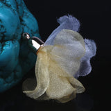 100pcs Mixed 32mm Satin Flower Tassels Earring Findings DIY Jewelry Making