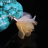 100pcs Mixed 32mm Satin Flower Tassels Earring Findings DIY Jewelry Making
