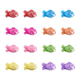 100pcs Mixed Fish Acrylic Beads Sea Animal Series Spacer Charm Beads