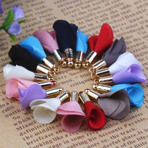 100pcs Mixed Flower Tassel 20mm Small Tassels Jewelry DIY Mobile Phone Charms