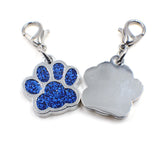100pcs Mixed Bling Enamel Cat Dog/Bear Paw Prints Key Chain