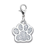100pcs Mixed Bling Enamel Cat Dog/Bear Paw Prints Key Chain